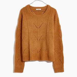 Madewell Pull Over Sweater in Heather Honeysuckle
